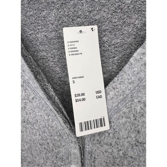 Urban Outfitters Out from Under Women’s Small Cardigan Sweater Gray Rayon NEW - Picture 4 of 7